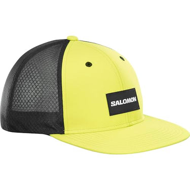 Salomon Trucker Unisex Flache Kappe Trail Running Wandern MTB Lauf, Auffällig und vielseitig, Mit Recyclingmaterial, Atmungsaktiver Komfort, Blau, M/ im Sale